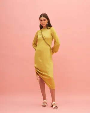 DAYLILY SATIN MIDI DRESS