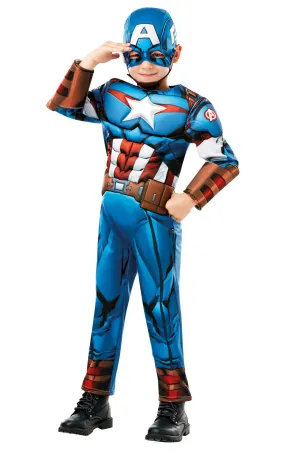 Deluxe Captain America Boys Costume