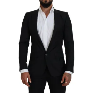 Dolce & Gabbana Elegant Martini Style Black Formal Blazer