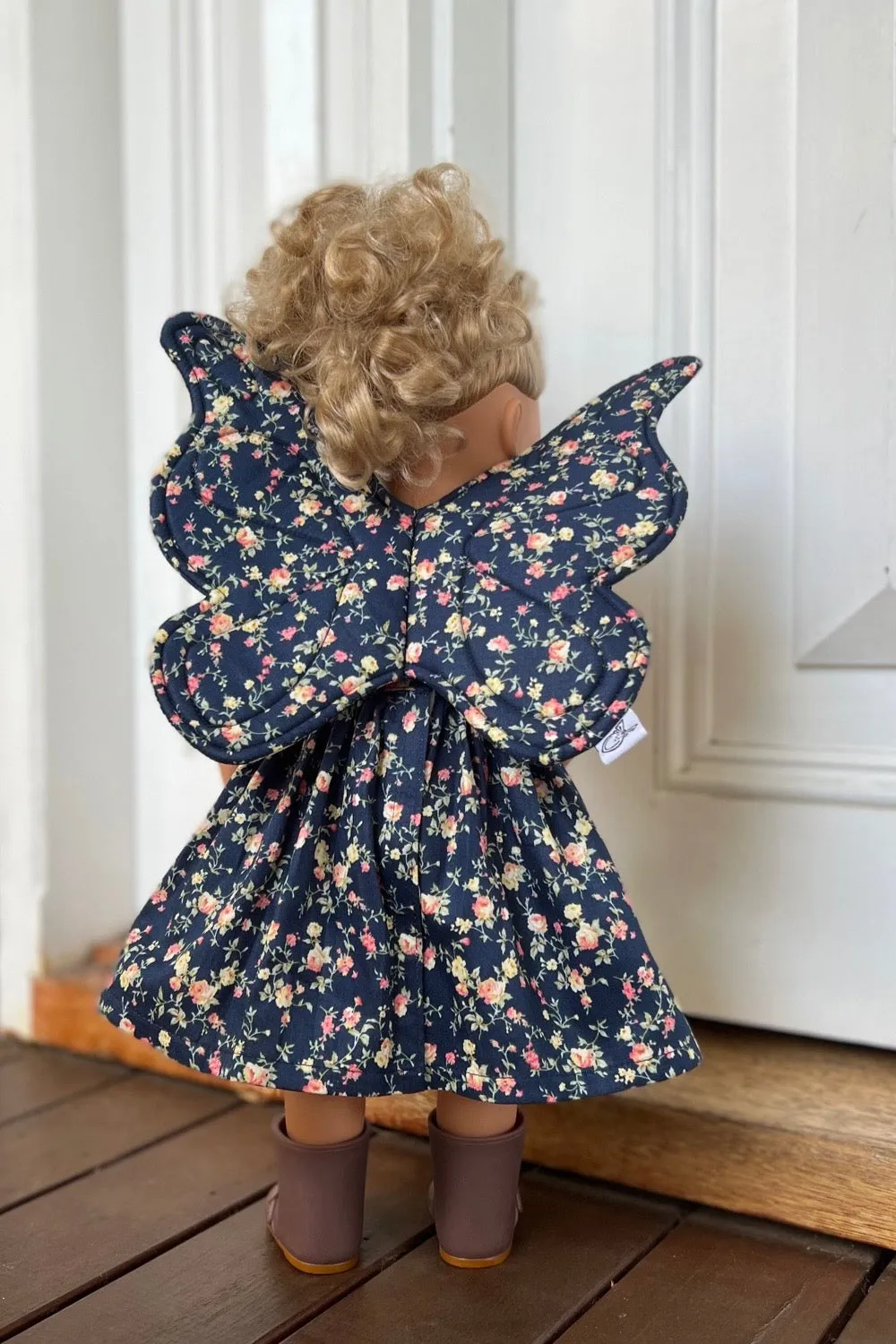 Dolly/ Newborn Fairy Wings -  Bianca in Navy