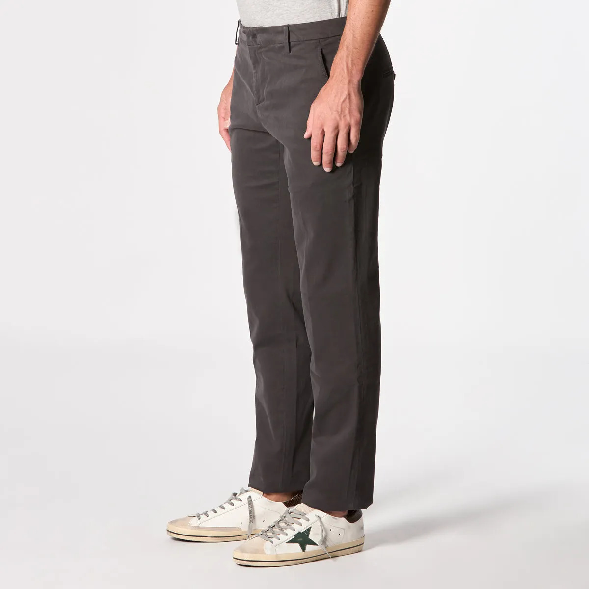 DONDUP TROUSERS UP166 GSE043 PTD 998 ASPHALT COLOR