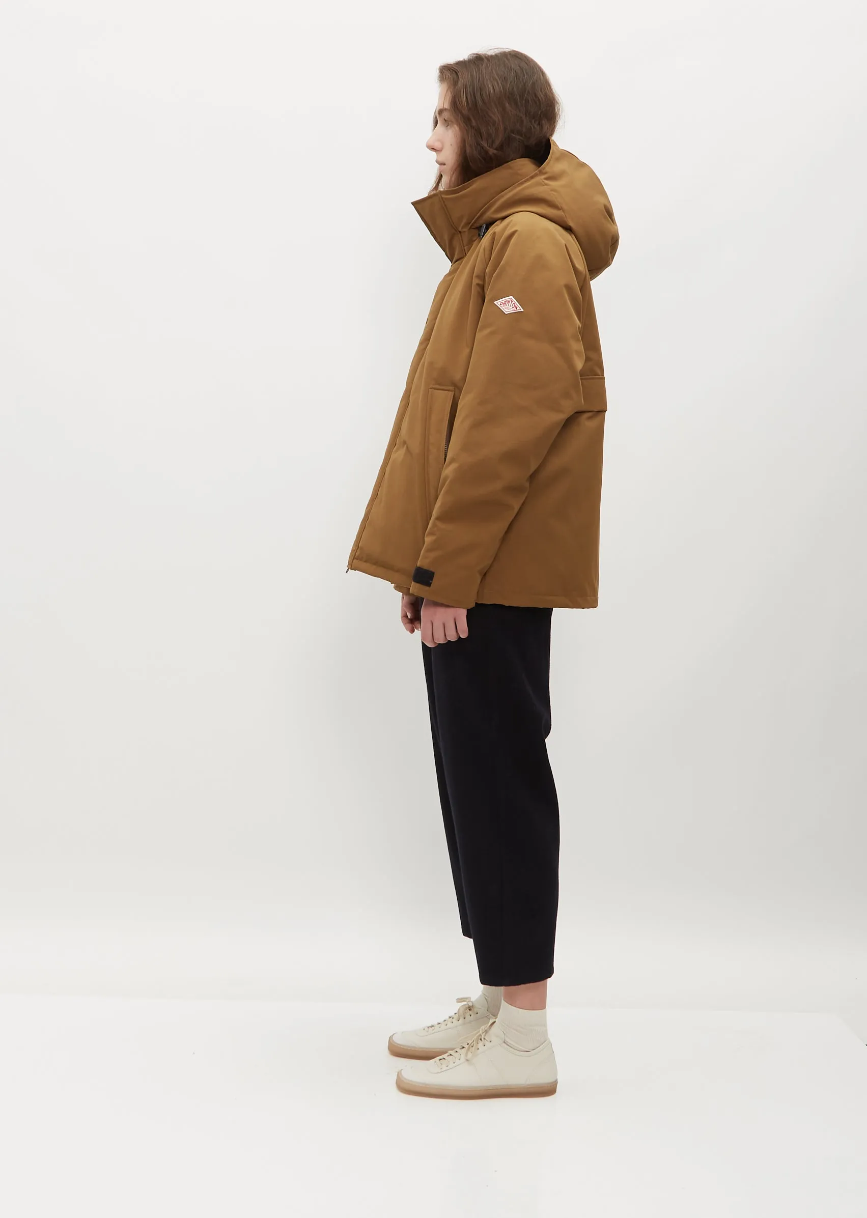 Down Army Hooded Jacket — Coyote