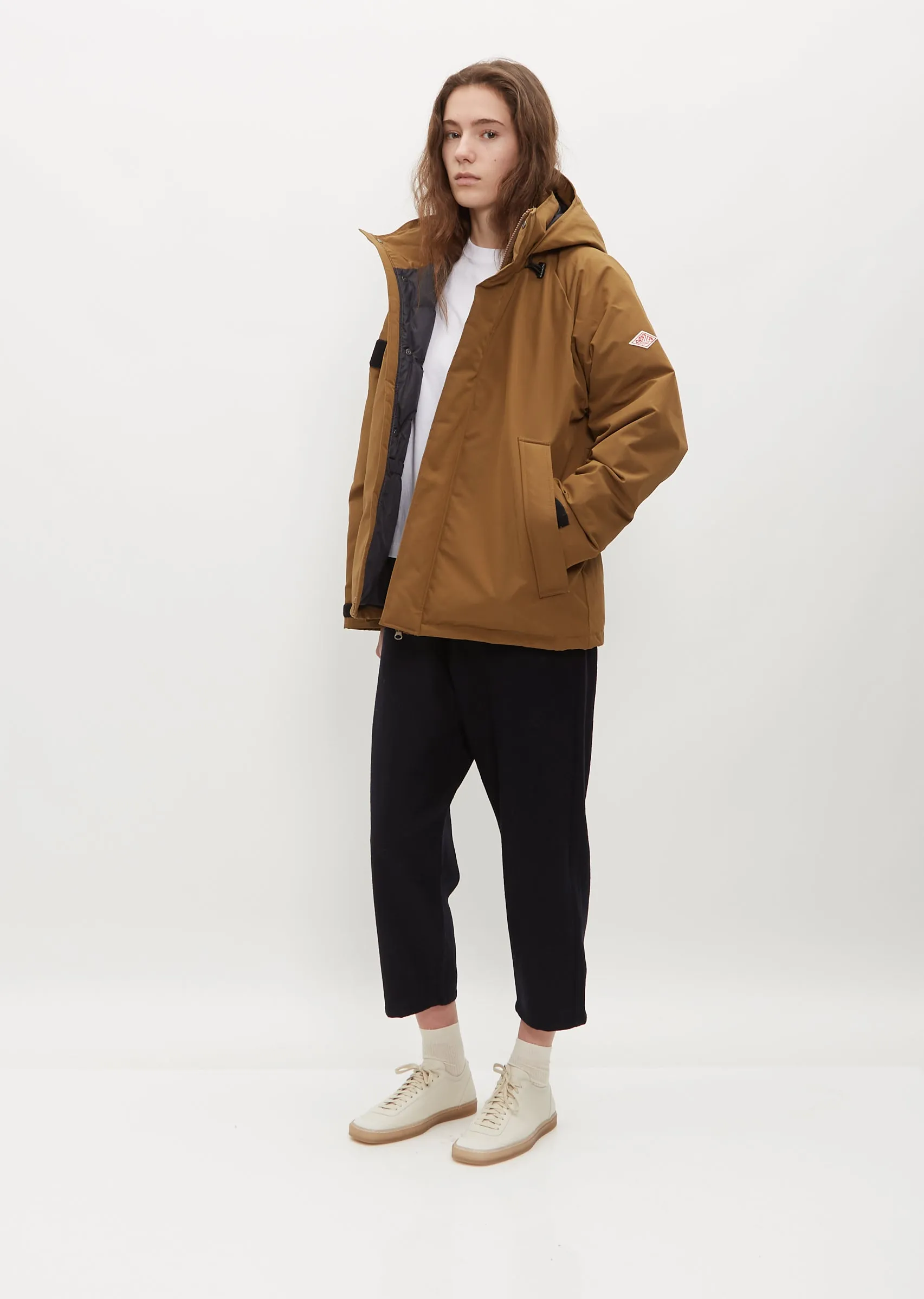 Down Army Hooded Jacket — Coyote