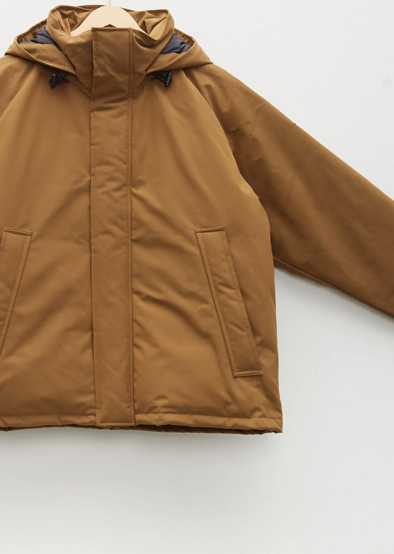 Down Army Hooded Jacket — Coyote