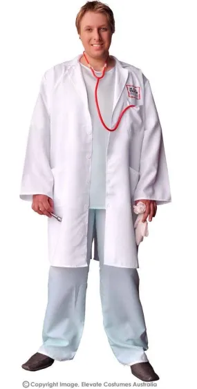 Dr. Feelgood Plus Size Mens Doctor Dress Up Costume