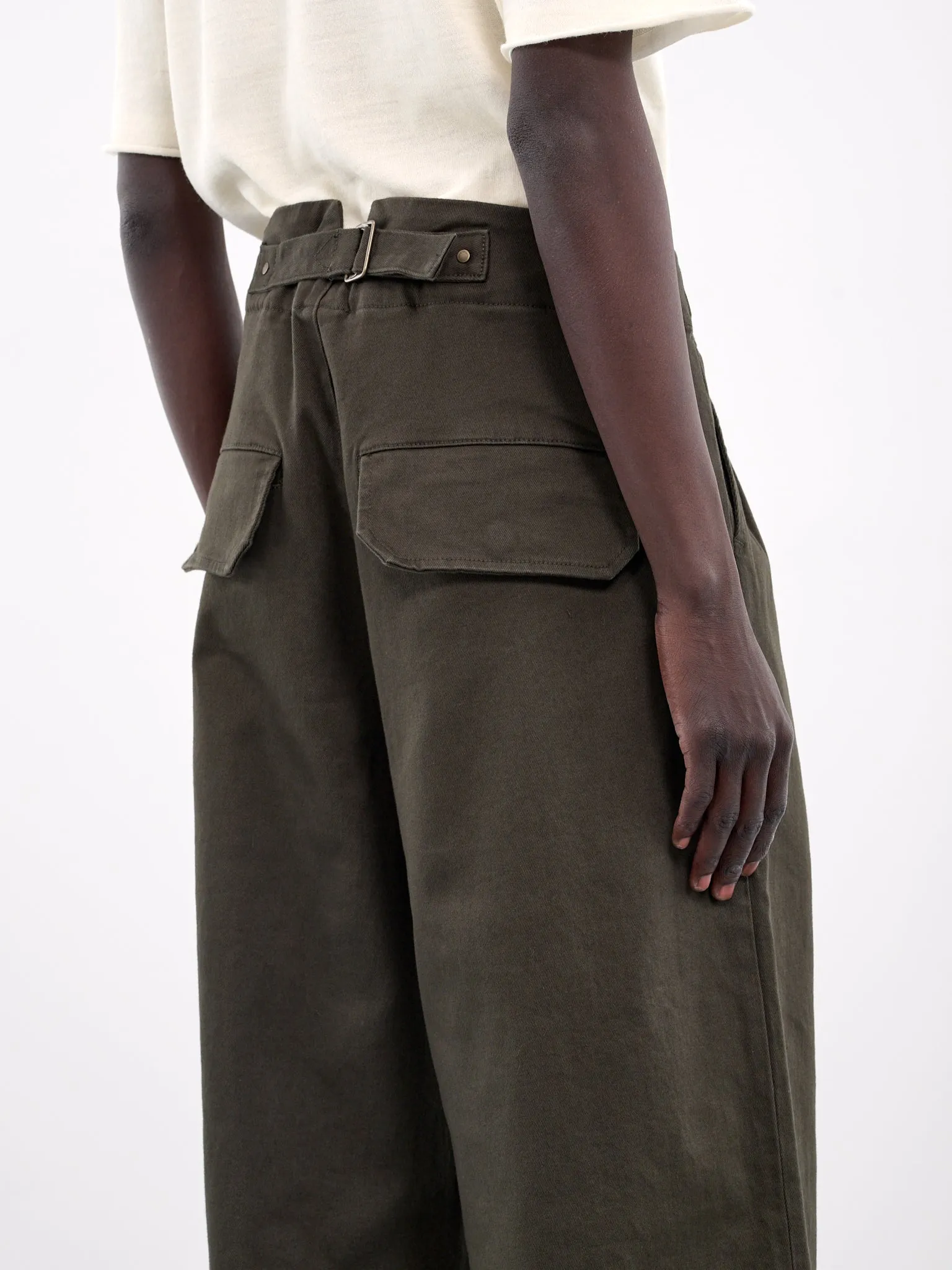 Drawstring Trousers (ES2546OL-OLIVE)