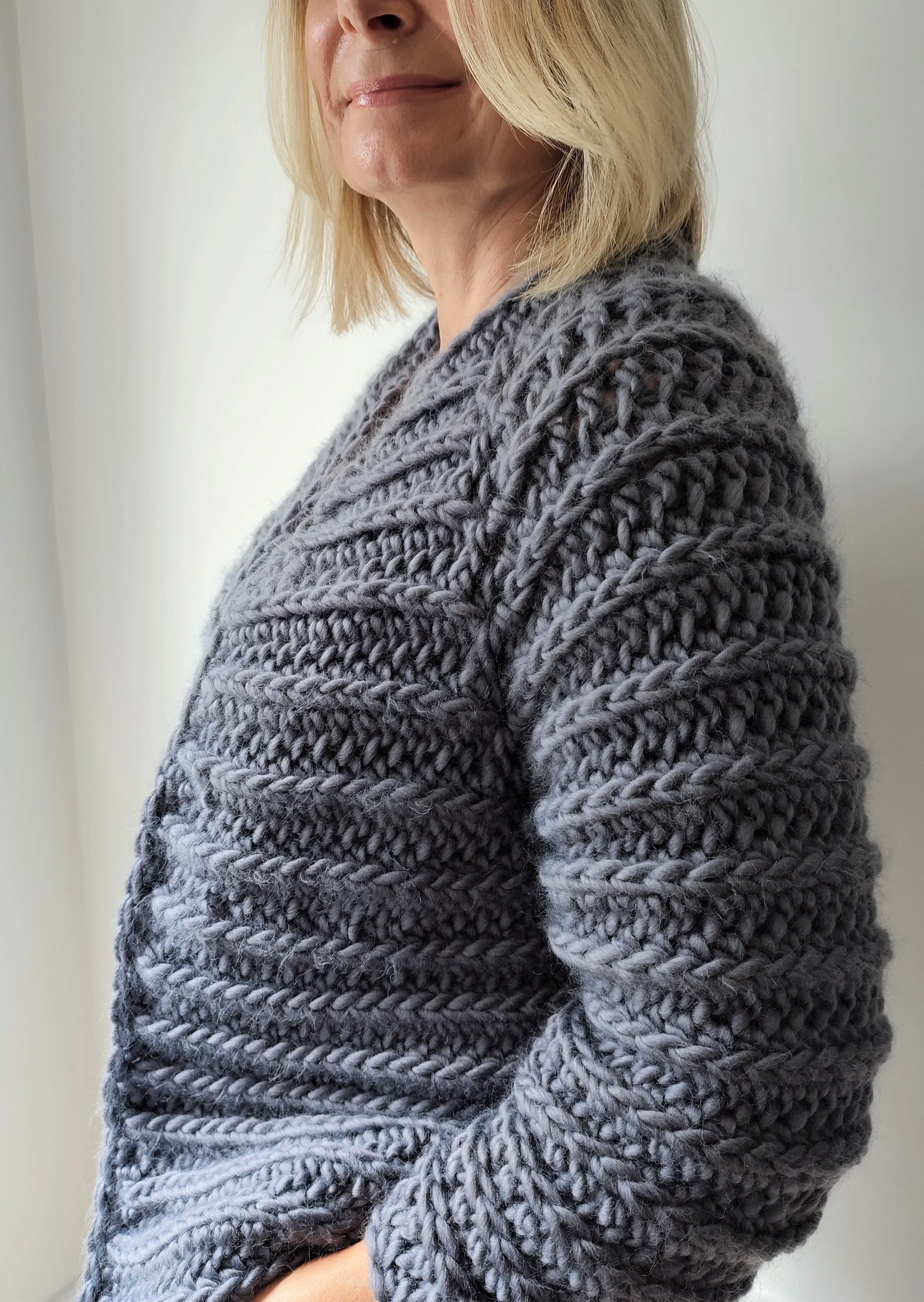 Easy Crochet Chunky Cardigan - Lindisfarne Cardigan