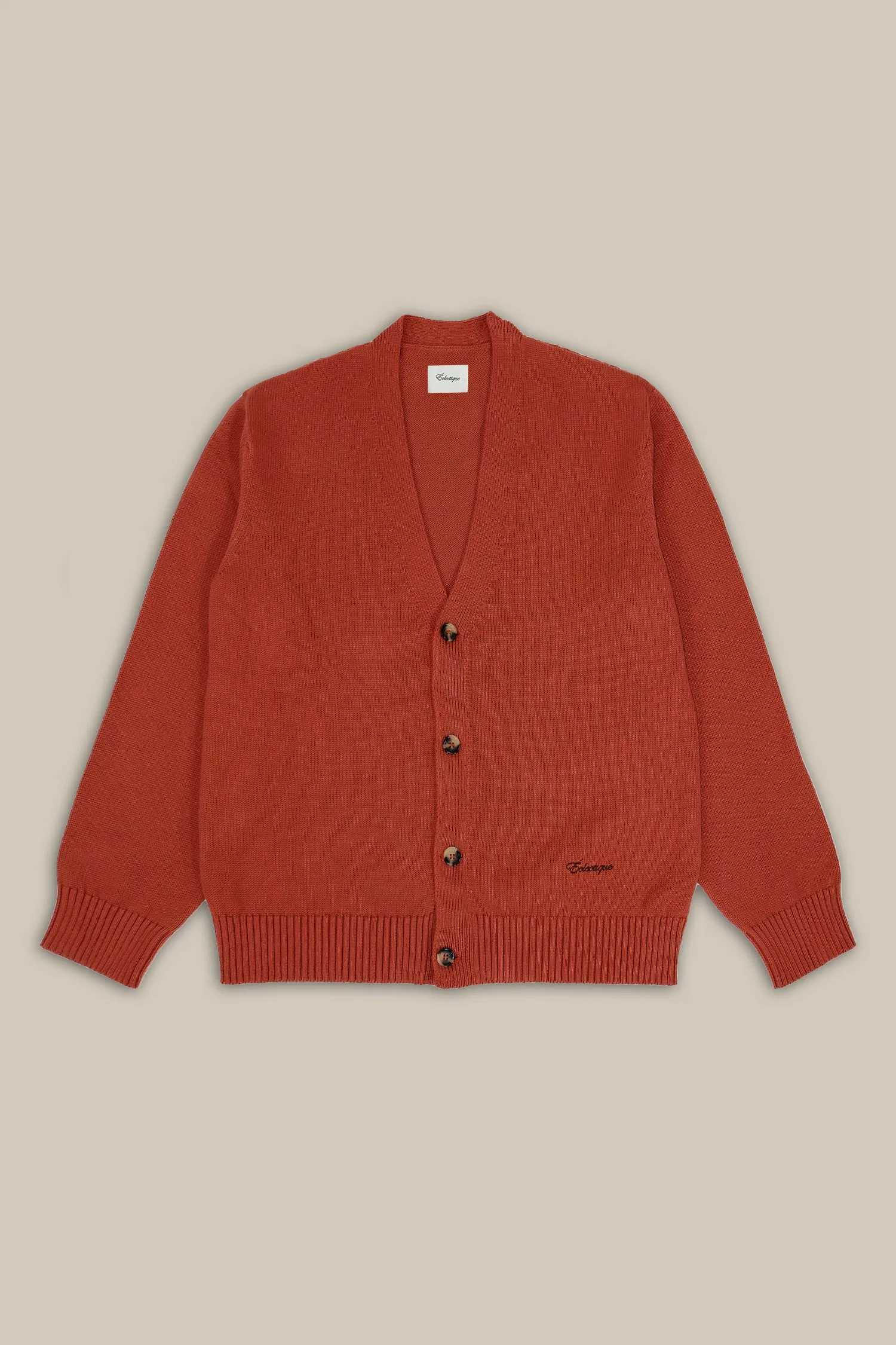 Ela V-neck Cardigan Sunburst orange