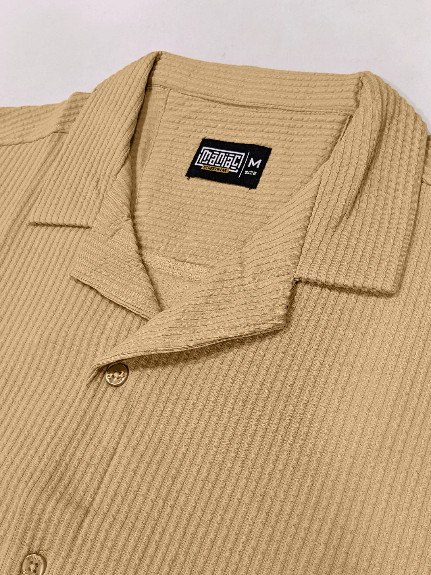 Elliot Knit Beige Lycra Shirt