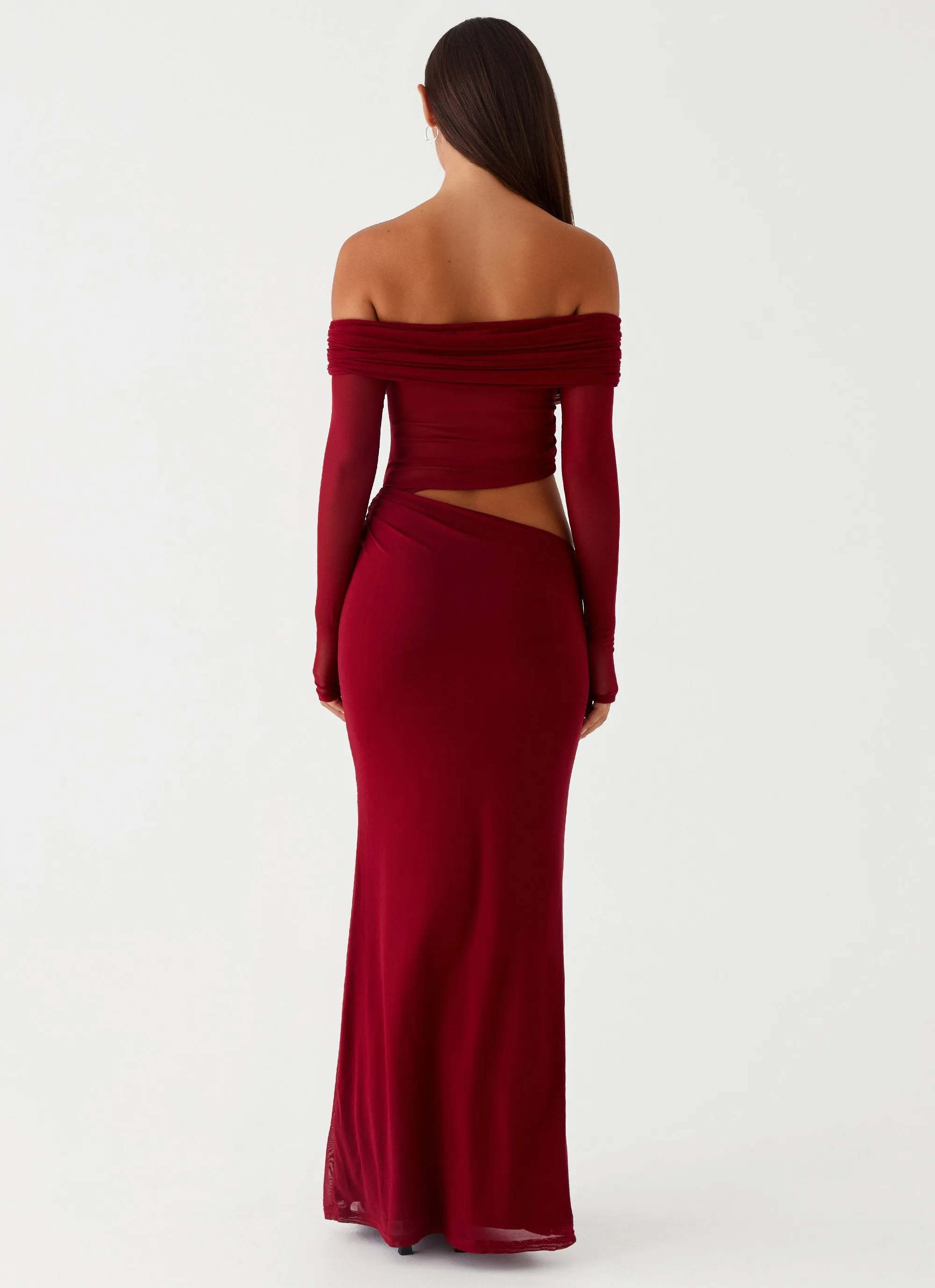 Emery Maxi Dress - Cherry Red