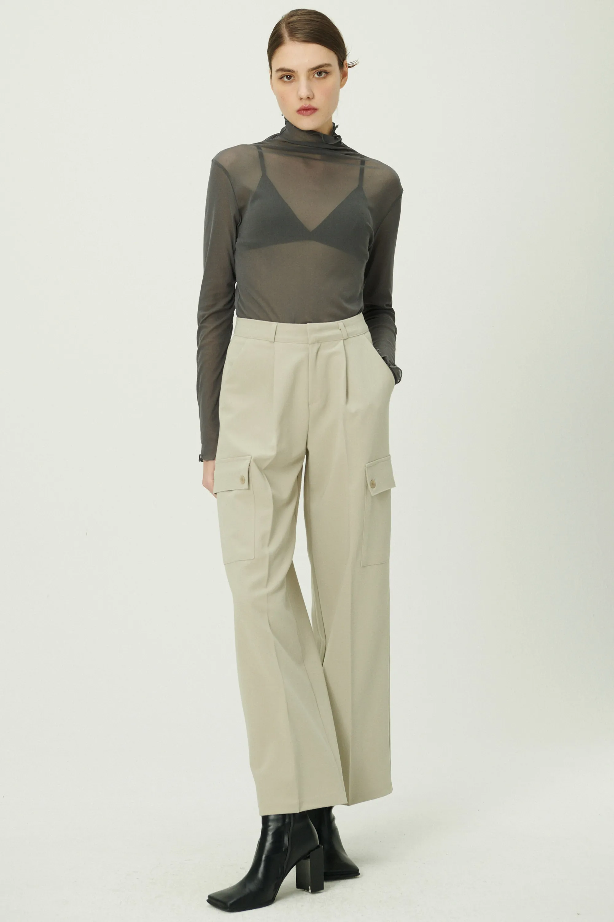 Emma Wide Leg Cargo Pants