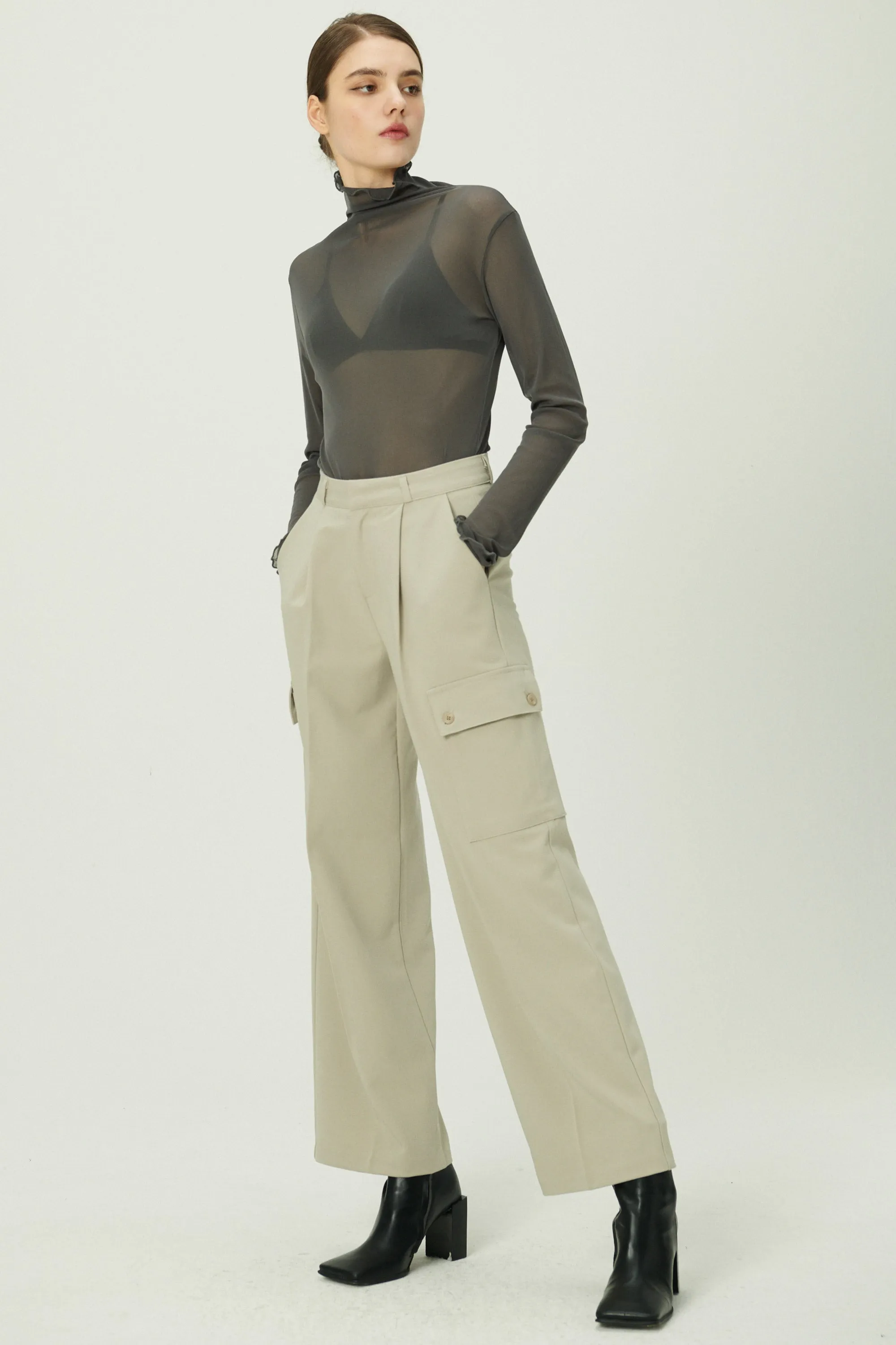 Emma Wide Leg Cargo Pants