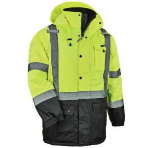 Ergodyne GloWear 8384 Type R Class 3 Hi-Vis Winter Jacket - Lime