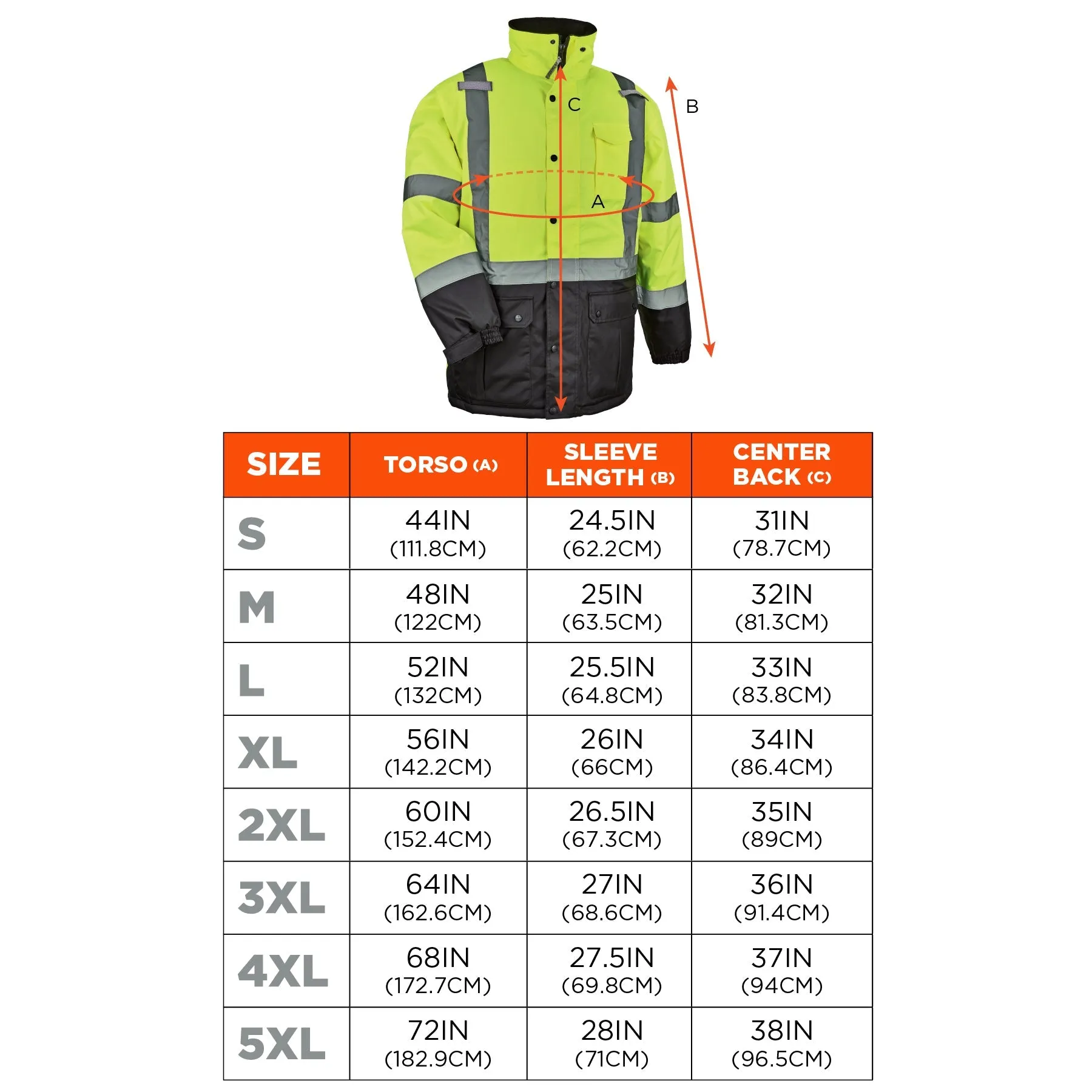 Ergodyne GloWear 8384 Type R Class 3 Hi-Vis Winter Jacket - Lime