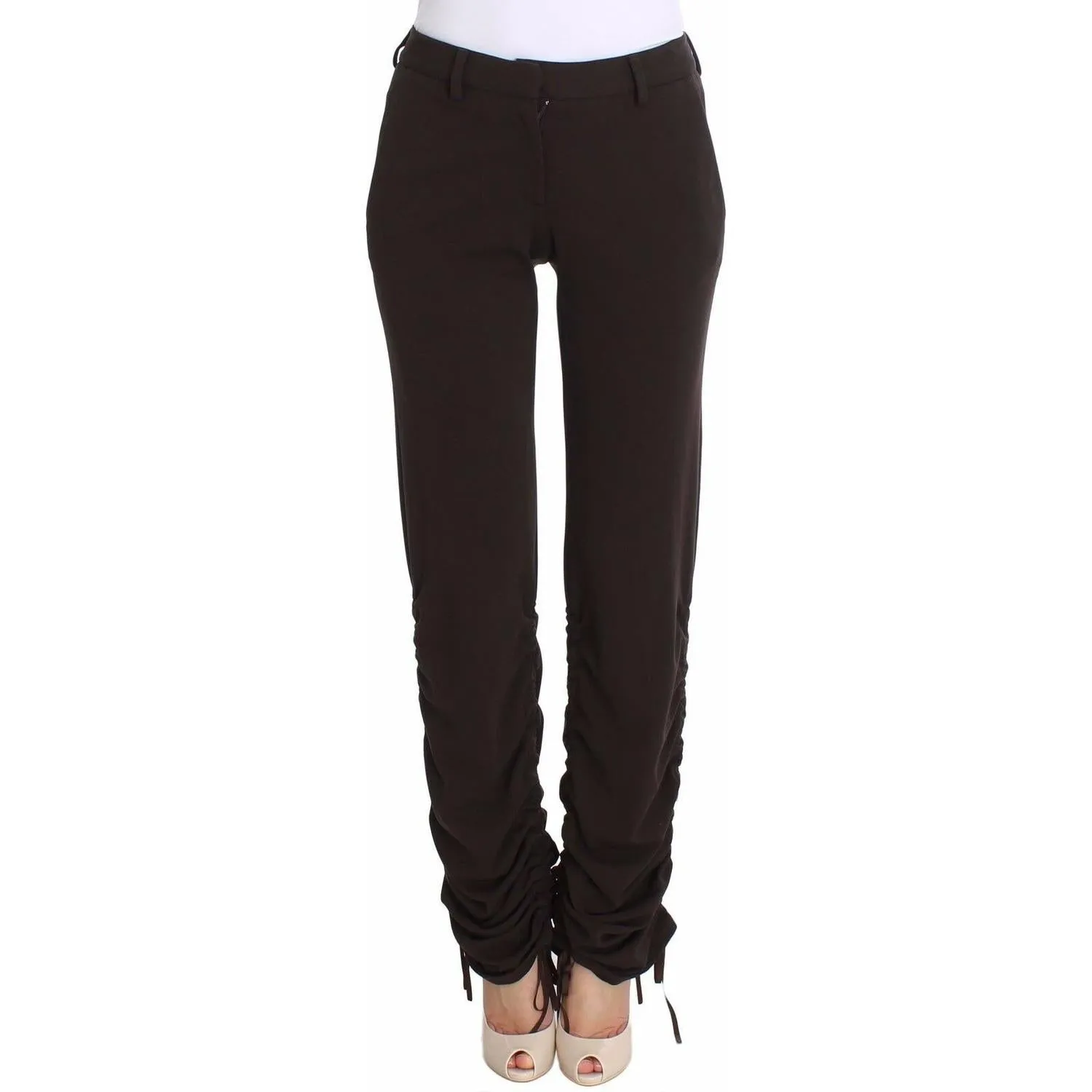 Ermanno Scervino Chic Brown Casual Trousers for Sophisticated Style