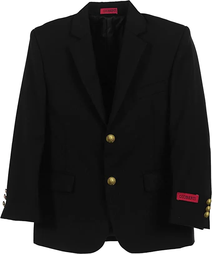 Formal Blazer Jacket Toddler's Kids Boys -Black