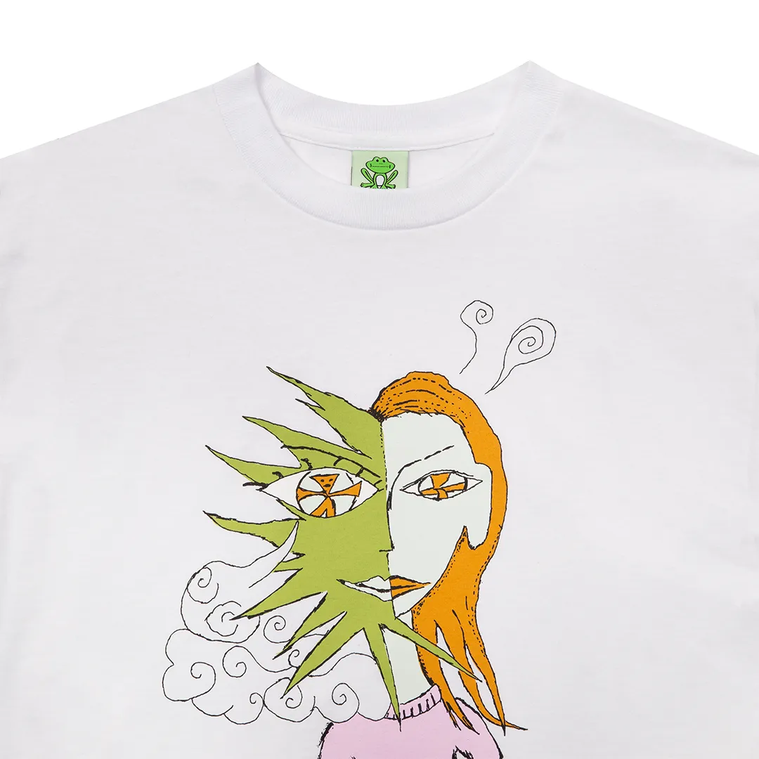 Frog Distracted T Shirt White