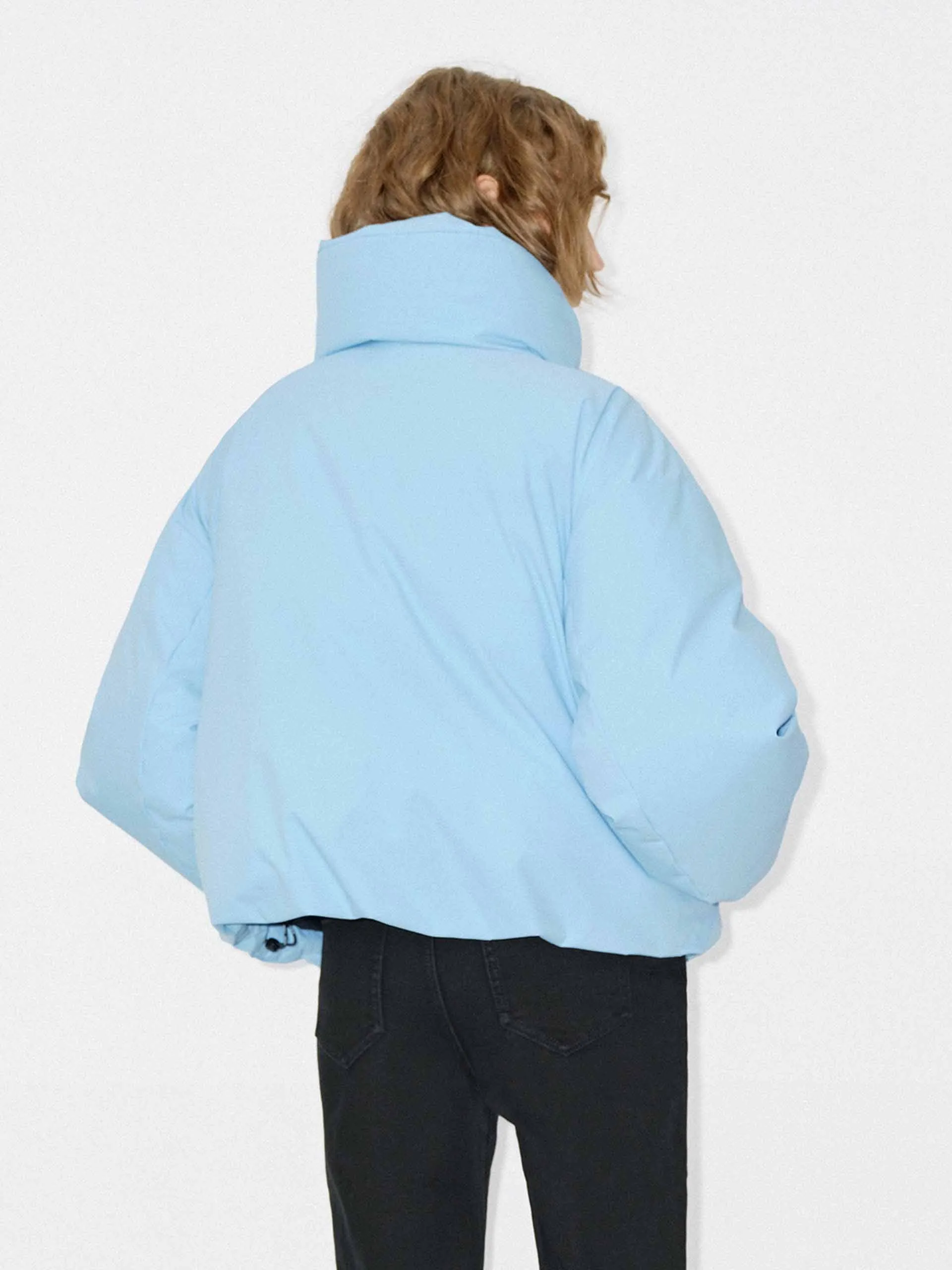 Funnel Neck Cropped Jacket