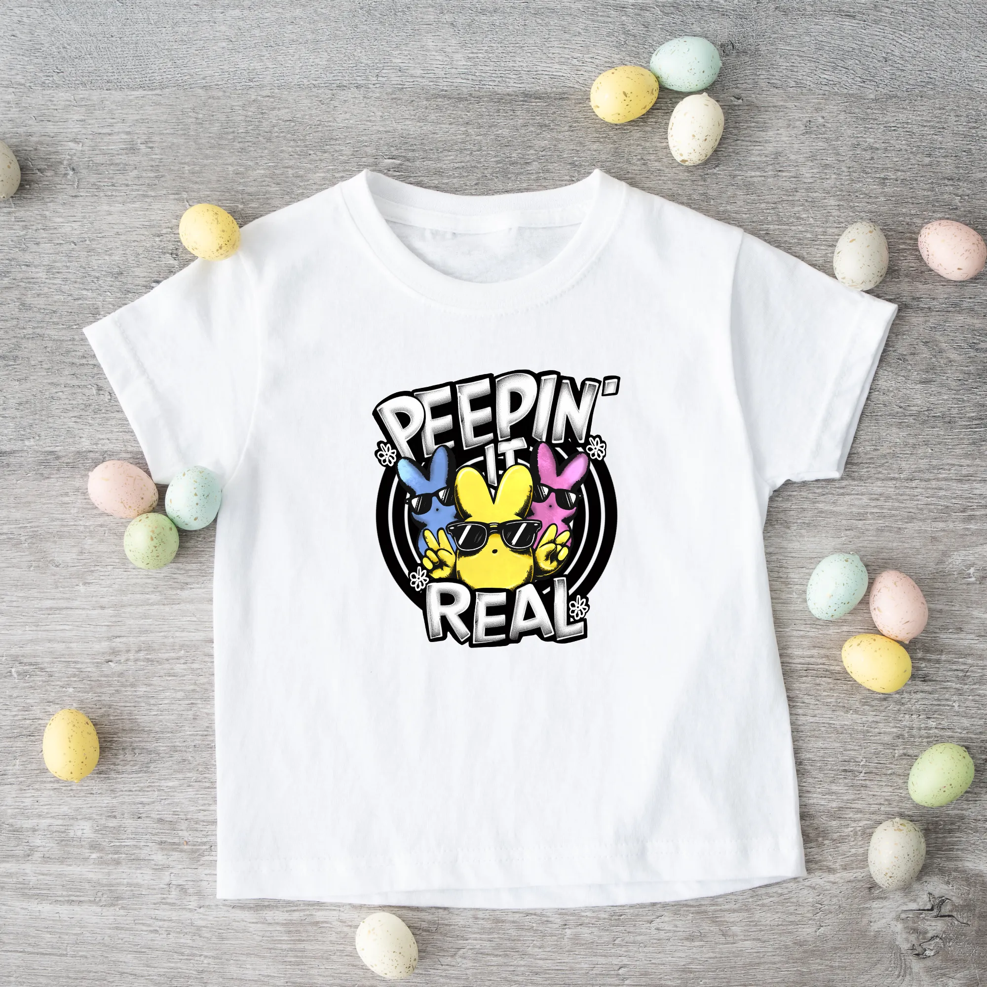 Funny Easter Shirt for Boys | Peepin' It Real