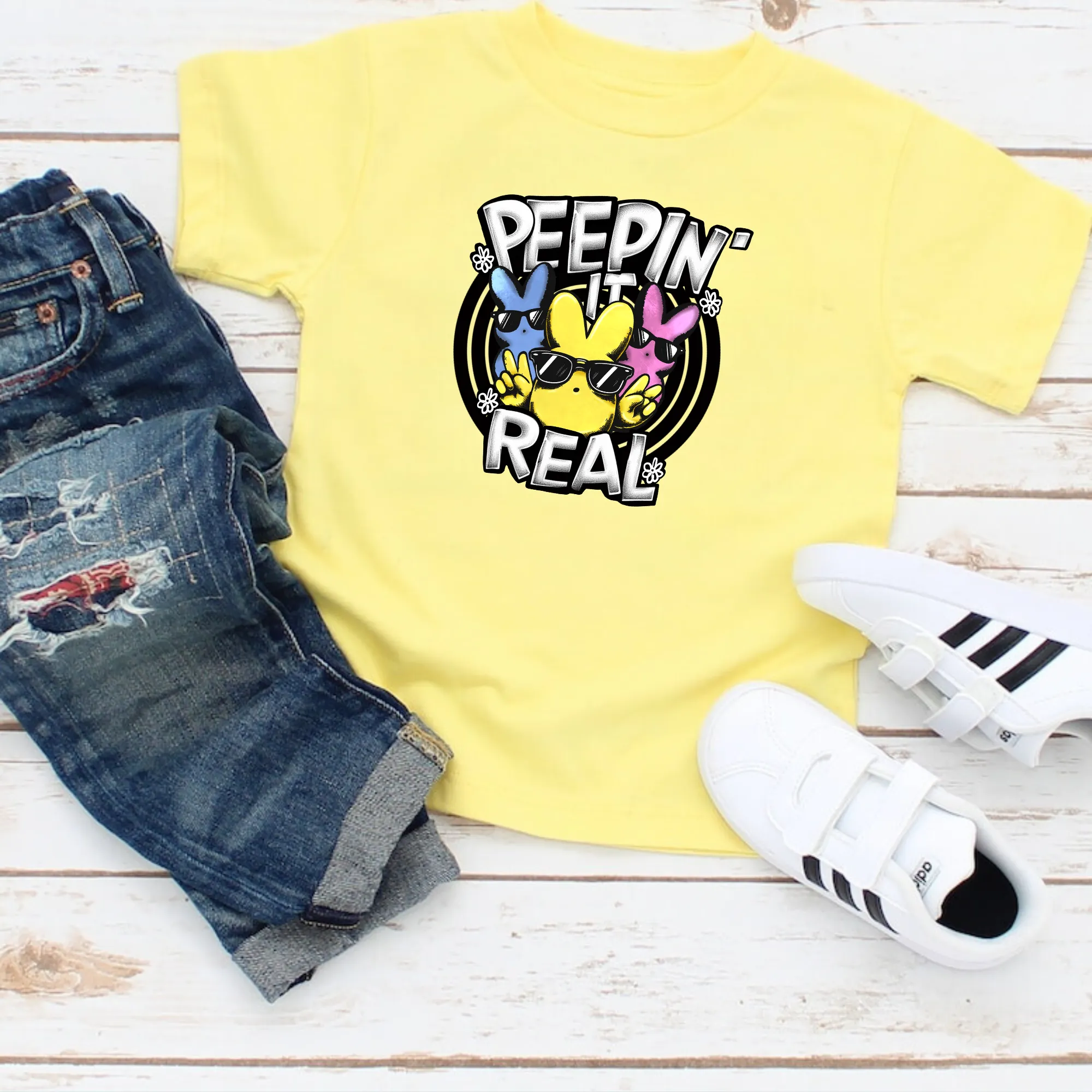 Funny Easter Shirt for Boys | Peepin' It Real