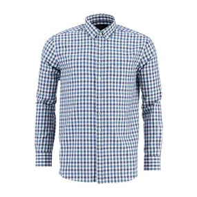 Fynch-Hatton CASUAL-FIT SHIRT WITH A CHECKED PATTERN 12098300 - Dolphin B