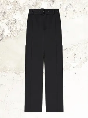 Gauchere Belted wool Trousers