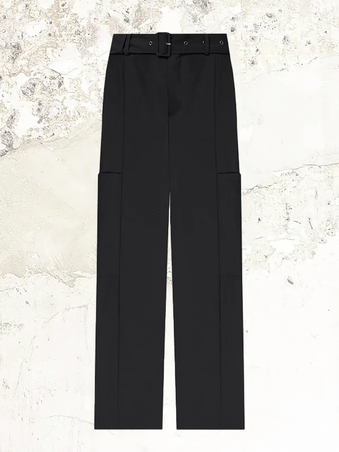 Gauchere Belted wool Trousers