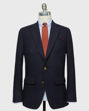 Ghost Blazer in Navy Harris Tweed