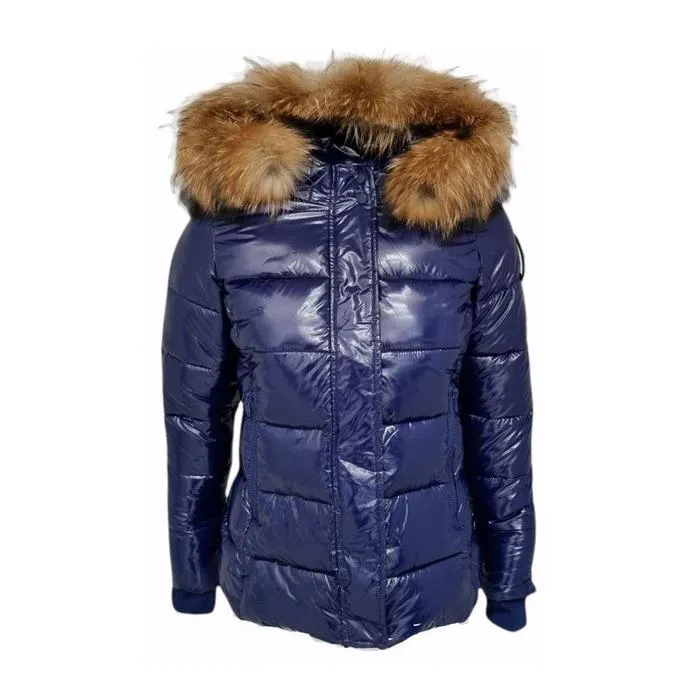 Girls Navy Padded Coat