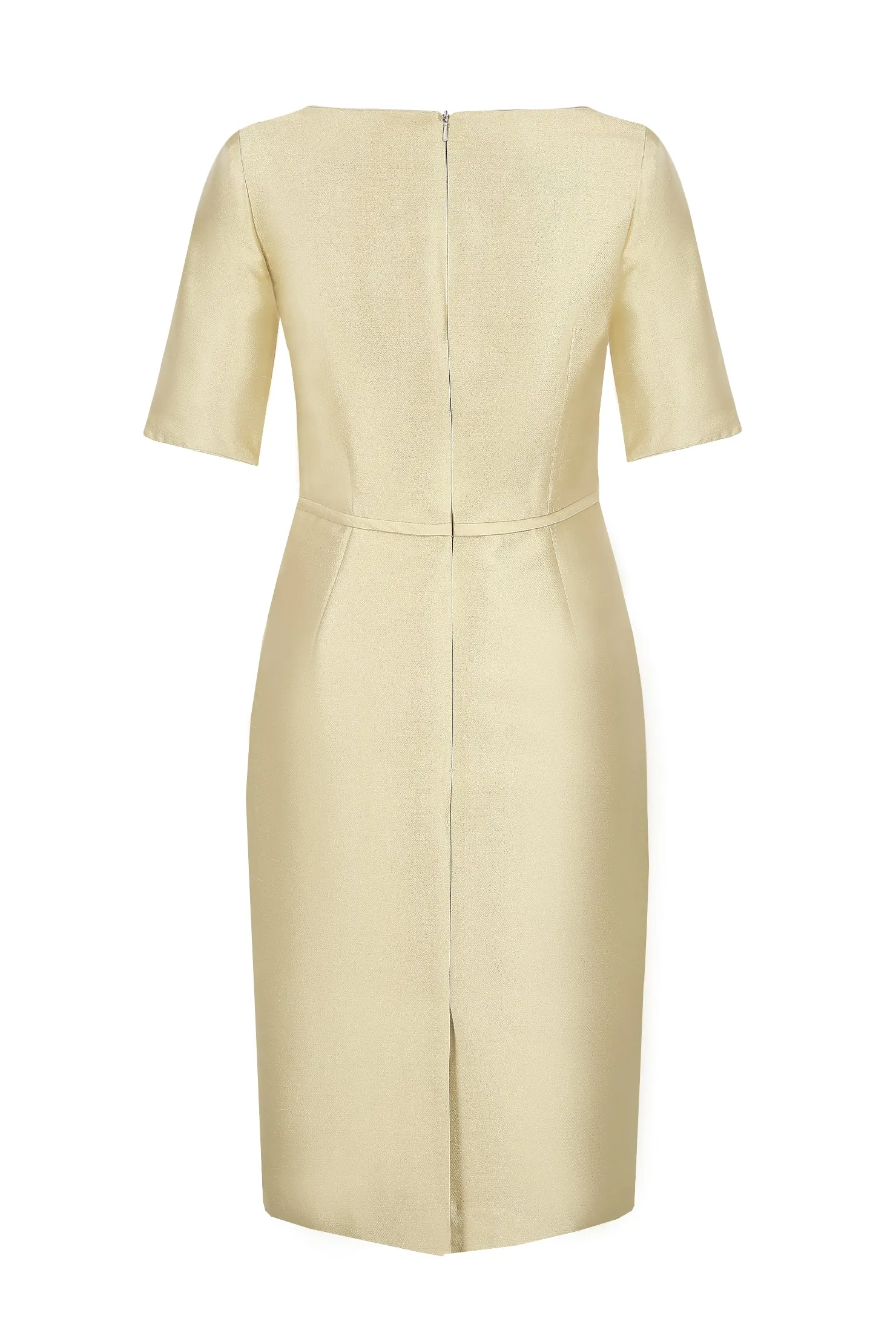 Gold Sateen Dress - Amelia