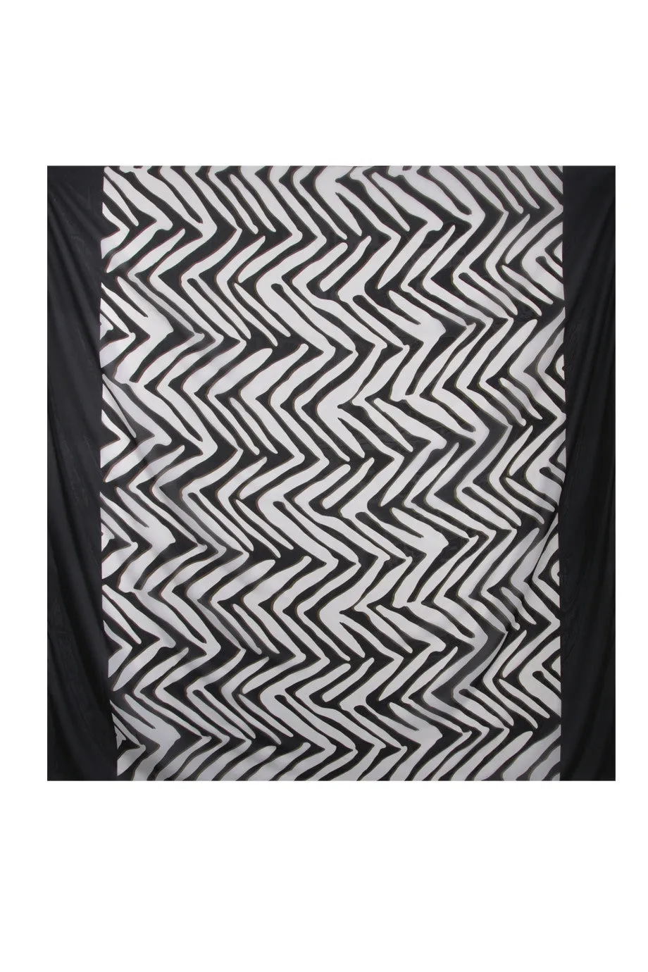 GOTTEX ZEBRA Black & White Printed Woman Scarf