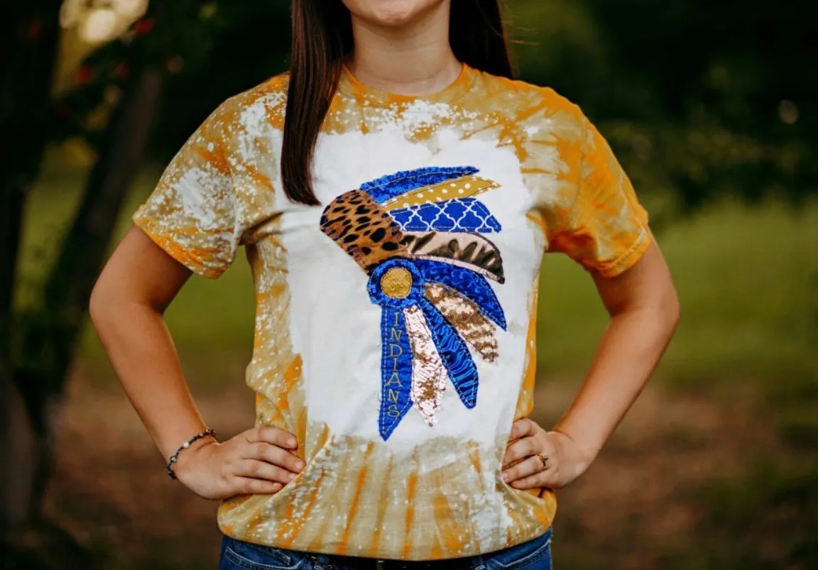 Headdress Tie Dye Spirit Shirt