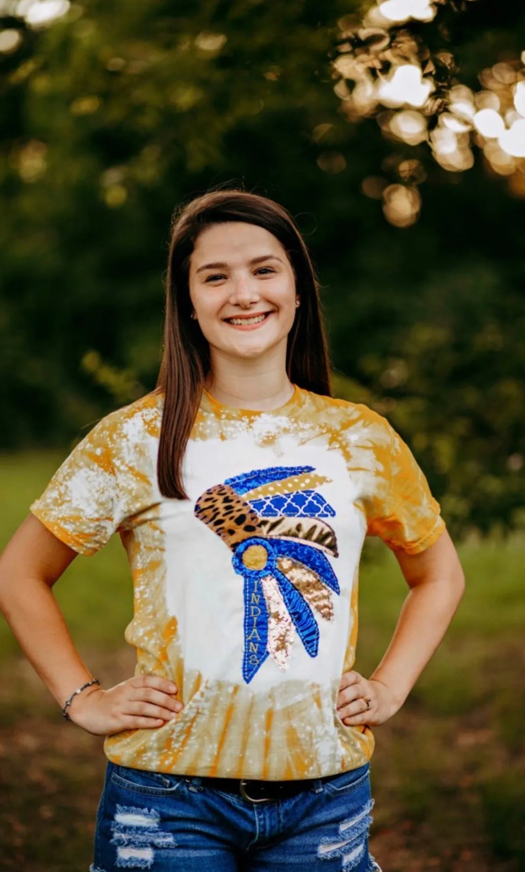 Headdress Tie Dye Spirit Shirt