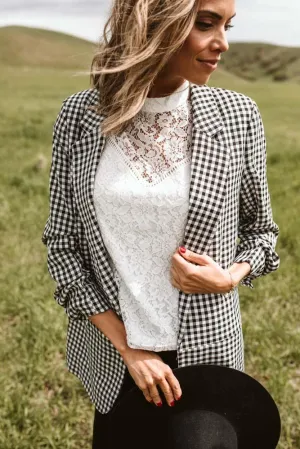 Heather Gingham Blazer