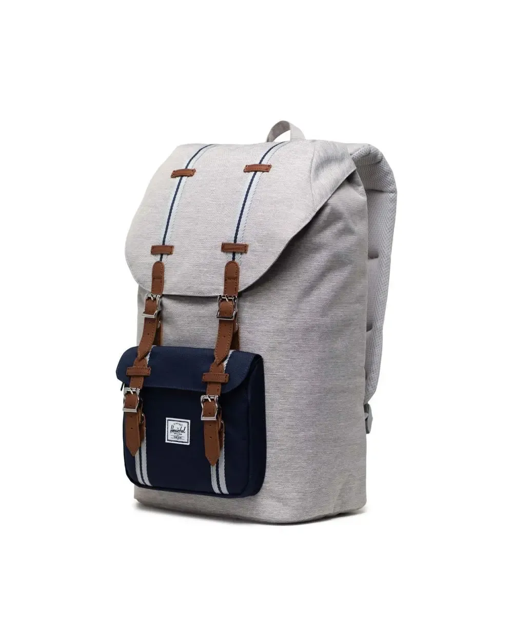 Herschel Little America Backpack 25L - Light Grey Crosshatch/Peacoat