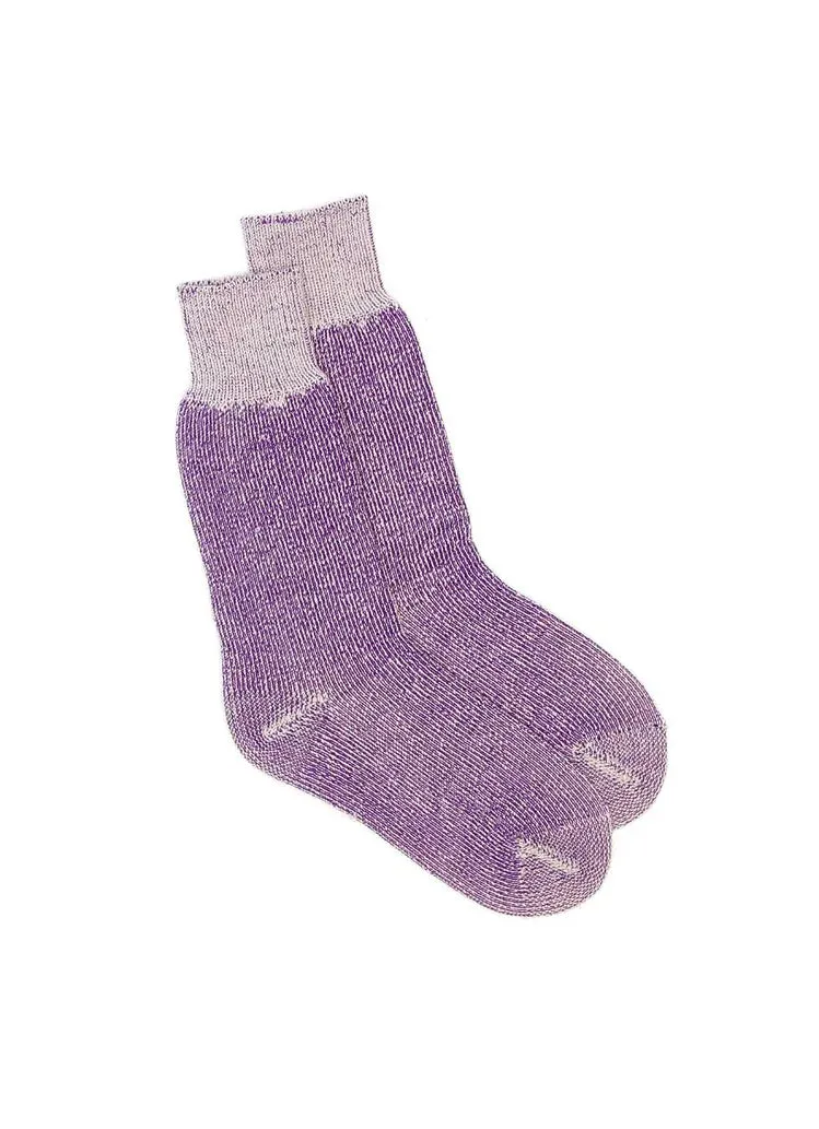 High Country Merino Wool Socks in Purple