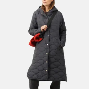 Ilse Jacobsen Quilted Hooded Coat - Asphalt(Grey)