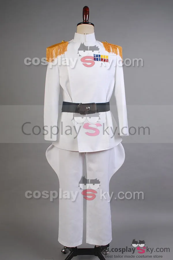 Imperial Officer White Grand Admiral Uniform Cosplay Costume