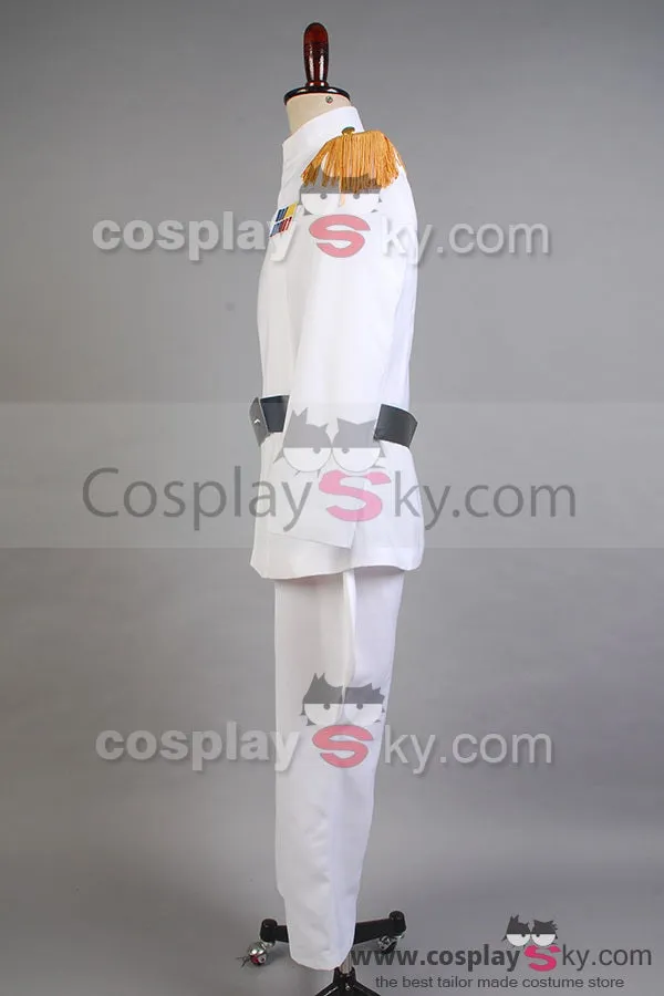 Imperial Officer White Grand Admiral Uniform Cosplay Costume