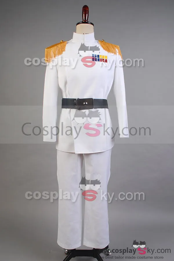 Imperial Officer White Grand Admiral Uniform Cosplay Costume