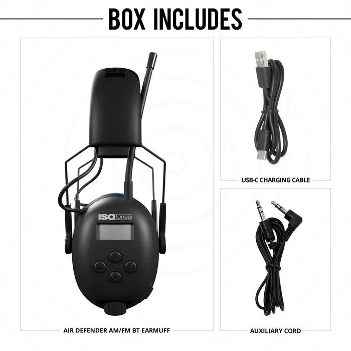 ISOtunes Air Defender AM/FM with Bluetooth (NRR 25)