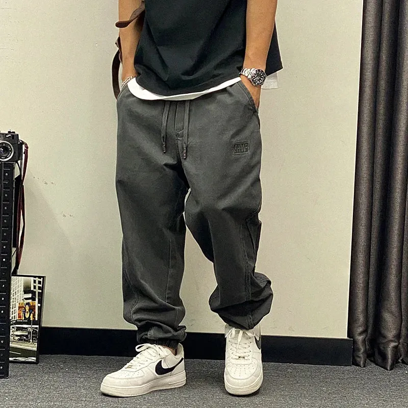 Japanese Streetwear Oversize Cargo Pants Men's Casual Joggers