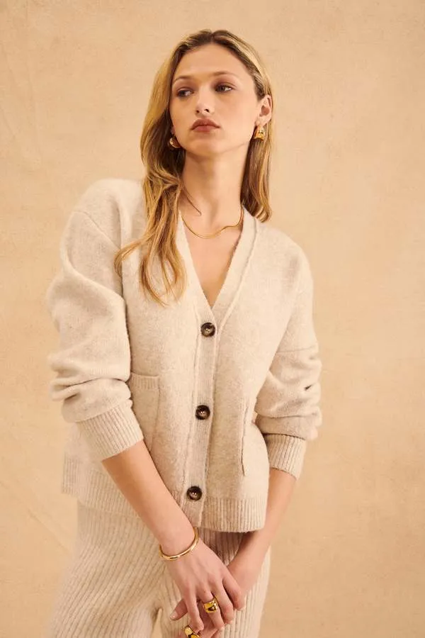 John & Jenn Braxton Cardigan Birch