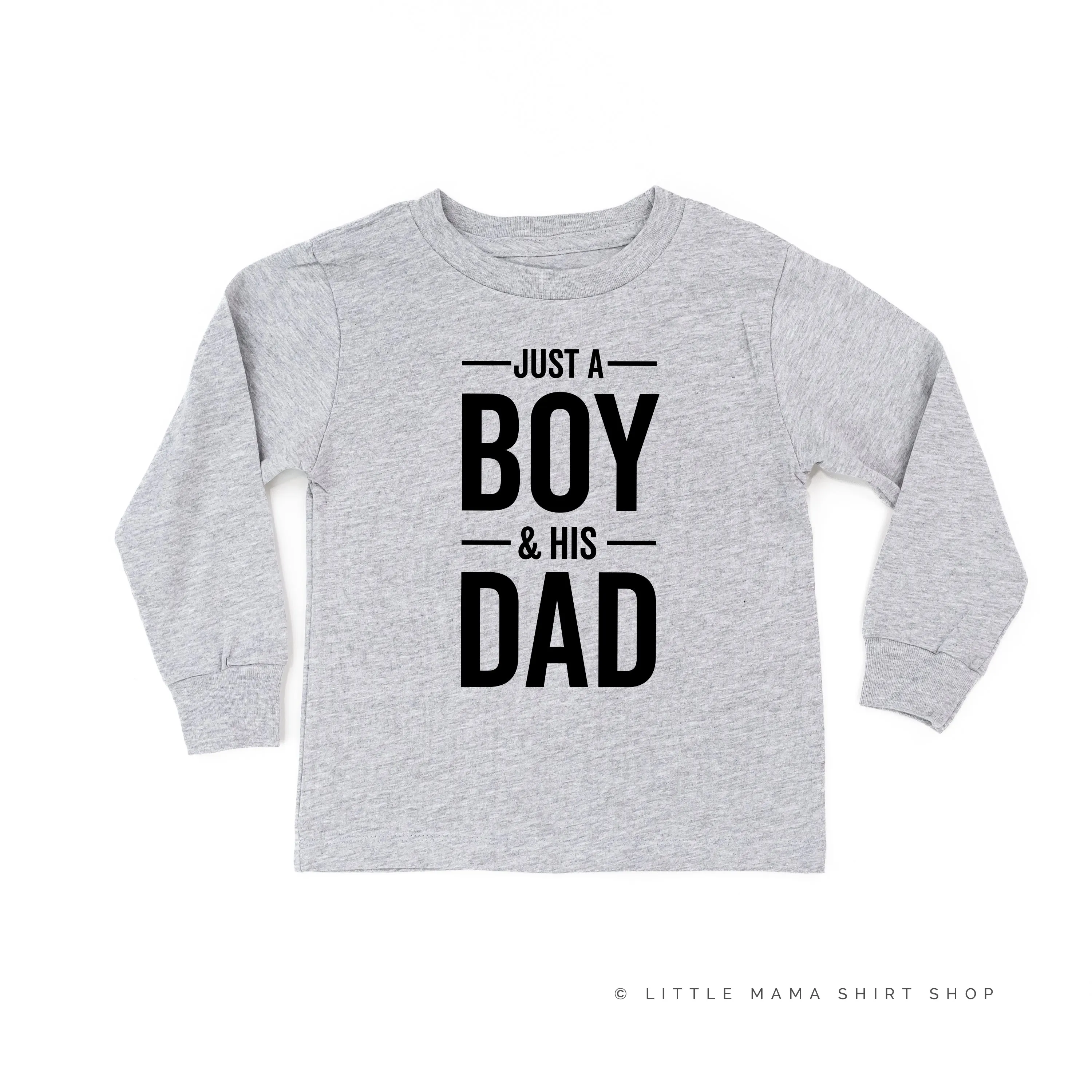 Just a Boy and His Dad - Long Sleeve Child Shirt