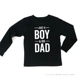 Just a Boy and His Dad - Long Sleeve Child Shirt