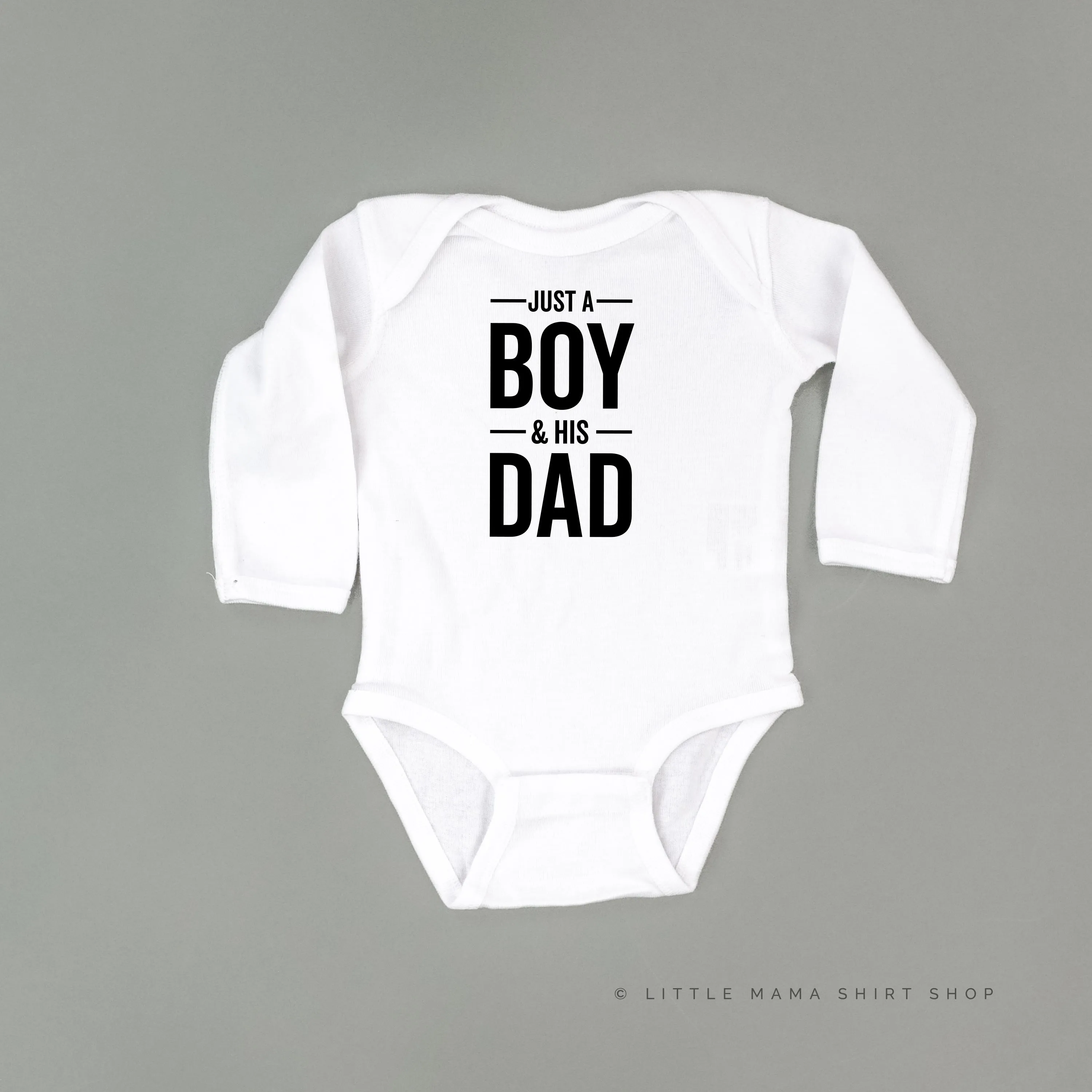 Just a Boy and His Dad - Long Sleeve Child Shirt