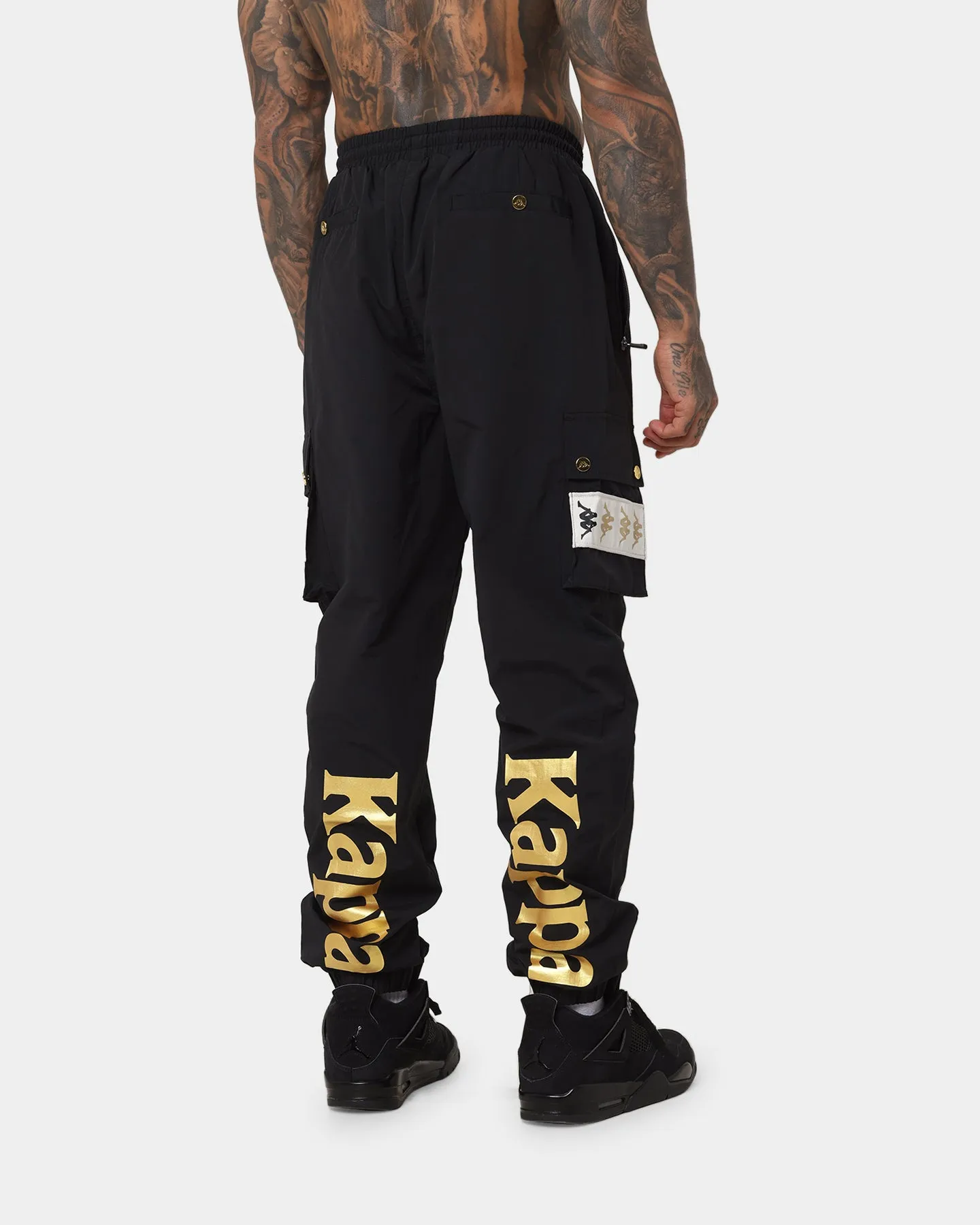 Kappa 222 Banda Dodos Pants Black/Grey Vapor