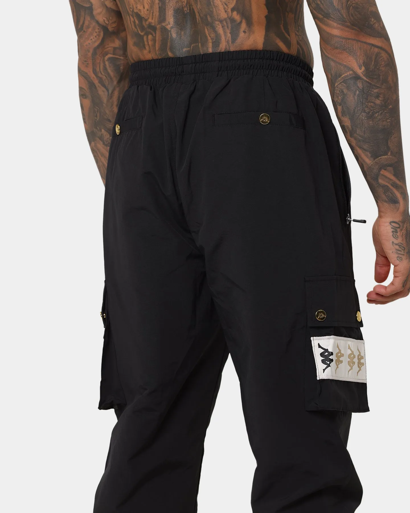 Kappa 222 Banda Dodos Pants Black/Grey Vapor