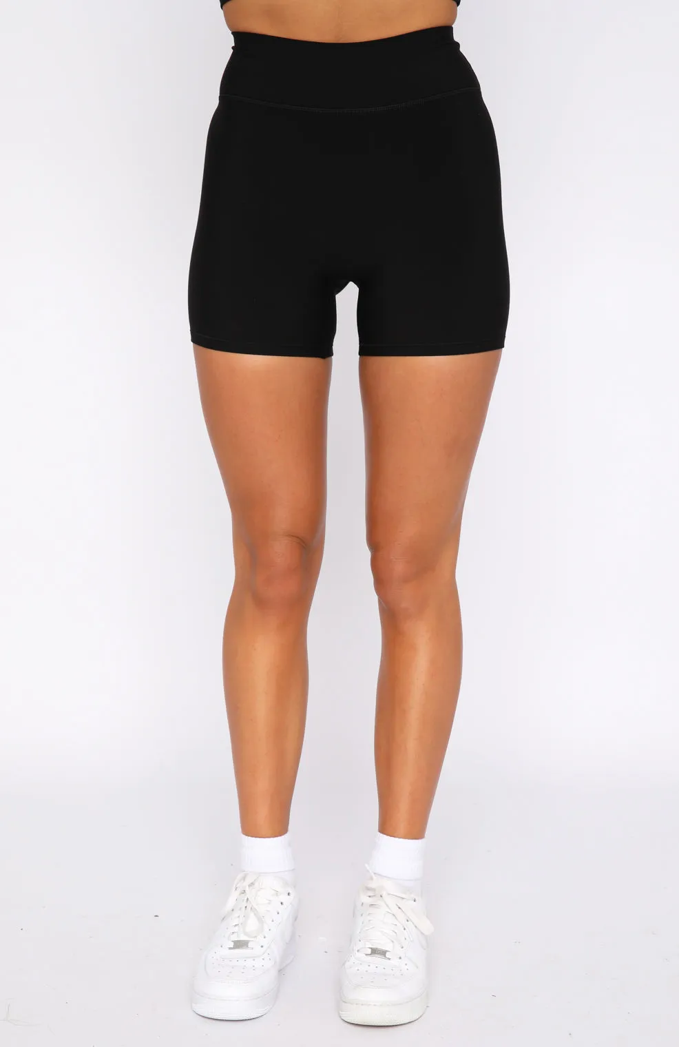 Keep Up High Waisted Shorts 4" Black