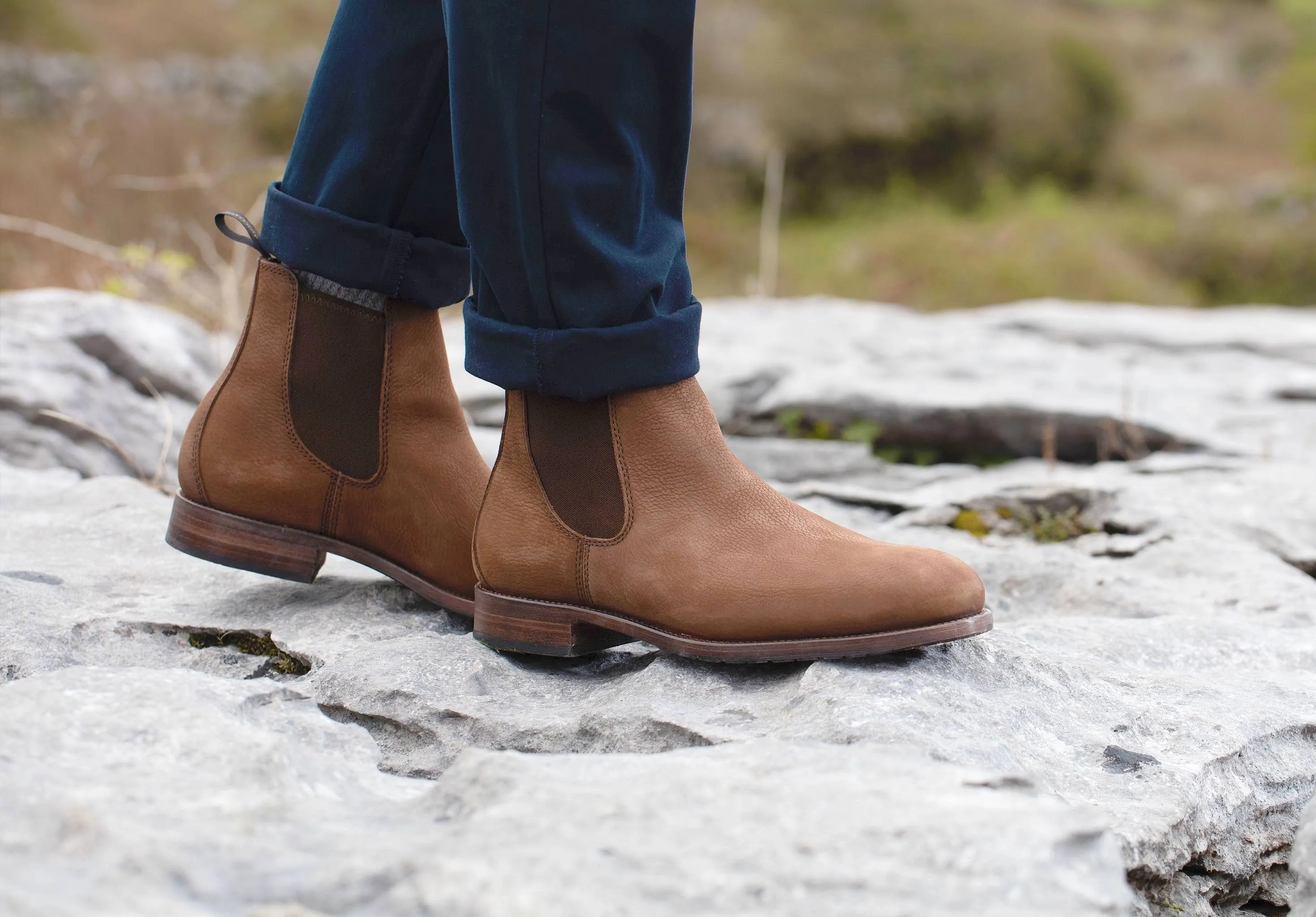 Kerry Leather Soled Boot - Walnut